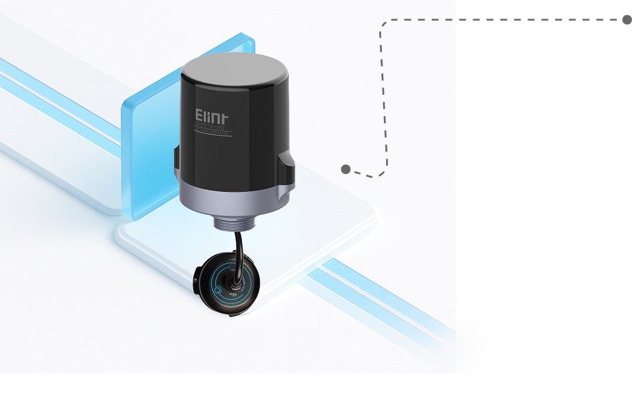 Industrial zone spot leak sensor providing early detection of water, oil, and chemical leaks in critical zones.