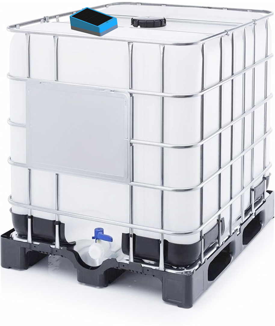 IBC rental container monitoring with plug and play Smart Cap fill level tracking and automated container reordering logistics platform.